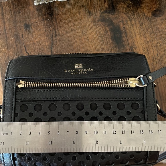 Cute small shoulder bag black leather Kate Spade Perfect condition - Picture 10 of 11
